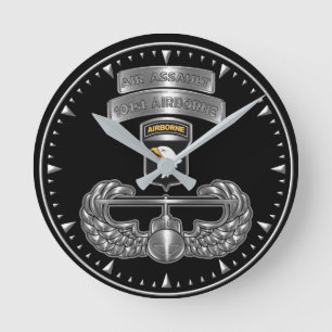 101. Luftlandedivision Luftangriff Runde Wanduhr