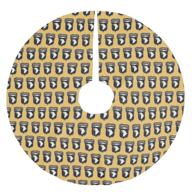 101. Luftlandedivision  Polyester Weihnachtsbaumdecke (Vorderseite)