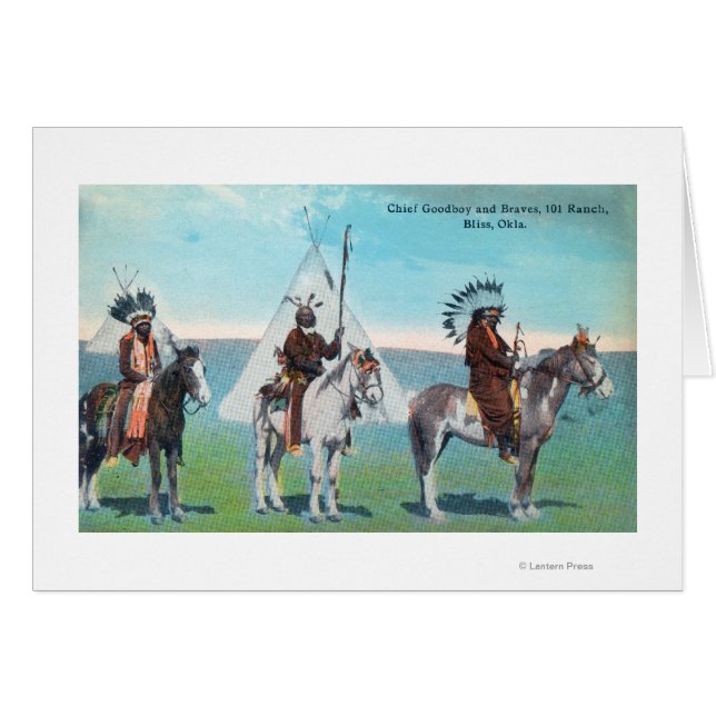 101 Ranch-Ansicht des Chefguts und der Braves (Vorderseite (Horizontal))