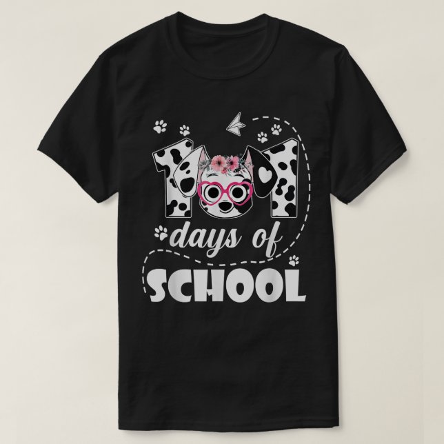 101 Tage Dalmatiner Dog Lehrer Schüler T-Shirt (Design vorne)