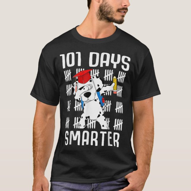 101 Tage Schlaueres Shirt - Dalmatinallehrer Kinde (Vorderseite)