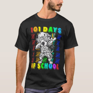 101 Tage Schule Dalmatiner Hund 100 Tage Schlauer T-Shirt
