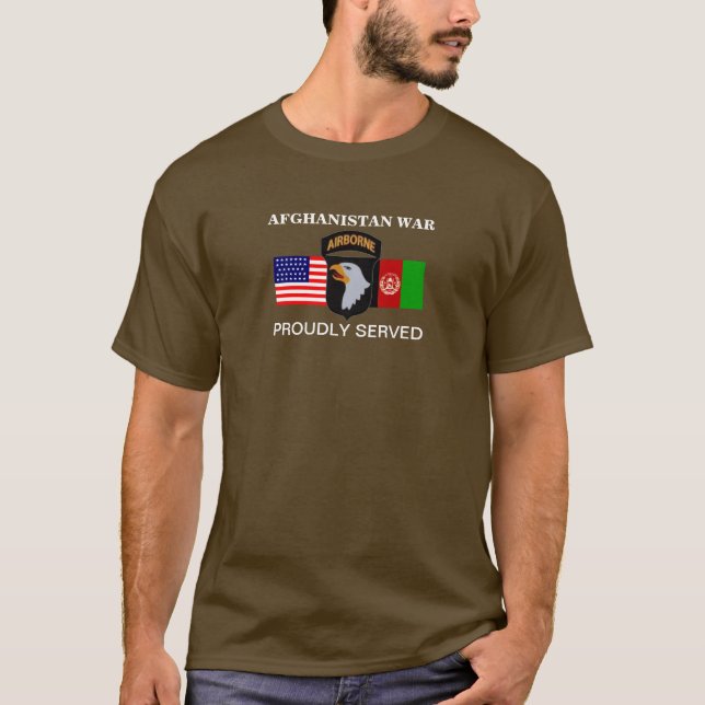 101E GUERRE AÉRIENNE AFGHANISTAN T-SHIRT DE LONGUE (Devant)