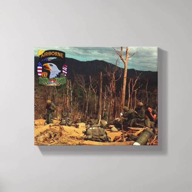 101e impression de toile d'aigle hurlant aéroporté (Recto)