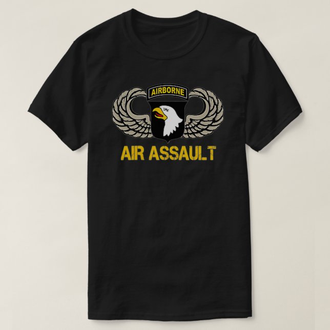 101e Tshirt d'assaut aérien de la division aéropor (Design devant)
