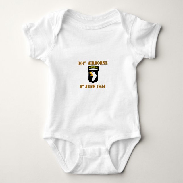 101st Airborne D-Day Normandy Baby Strampler (Vorderseite)
