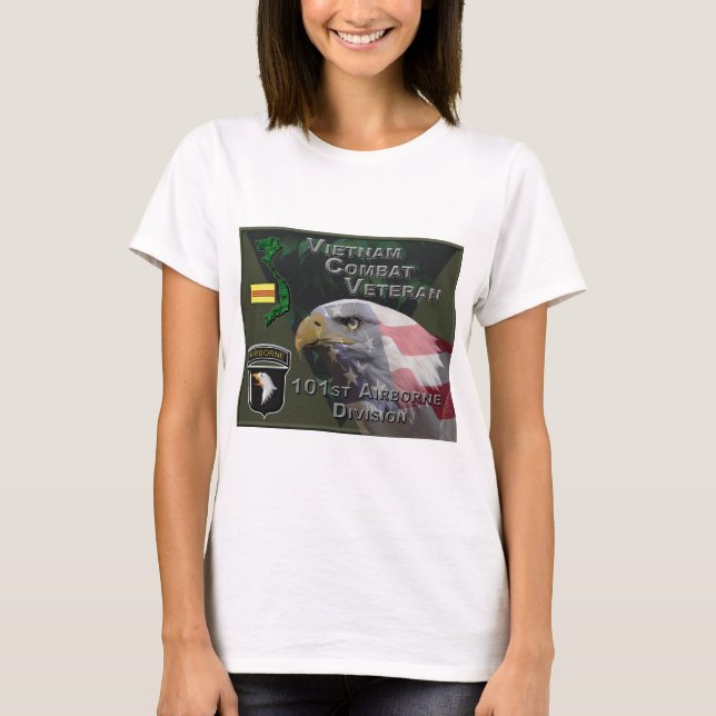 101st Airborne Div Vietnam Veteran T-Shirt (Vorderseite)