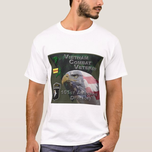 101st Airborne Div Vietnam Veteran T-Shirt (Vorderseite)