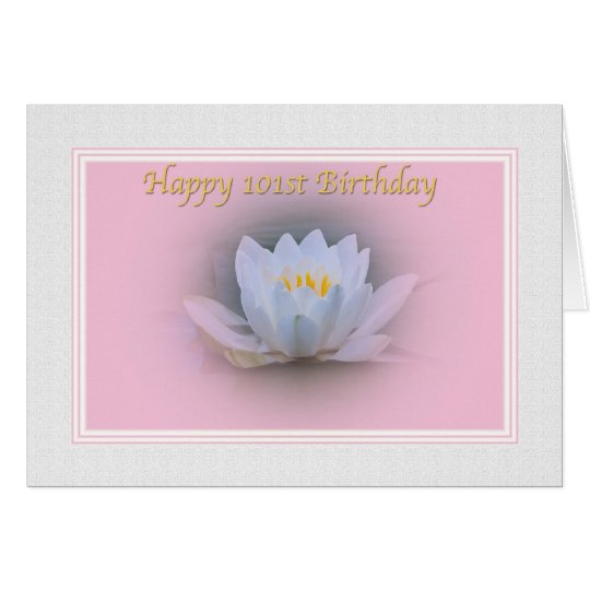 101st Geburtstag, Wasser-Lilie Karte