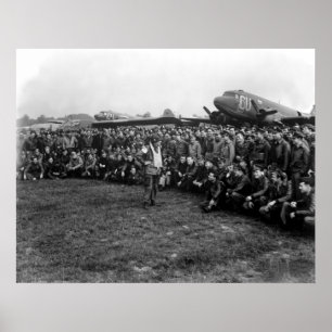 101st Im Flugzeug Abteilung Poster