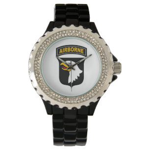 101st Im Flugzeug Abteilungs-Logo-Uhr Armbanduhr