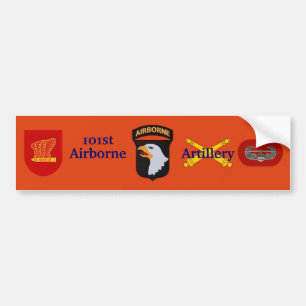 101st Im Flugzeug Artillerie-Autoaufkleber Autoaufkleber
