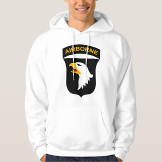101st Im Flugzeug großes Hoodie