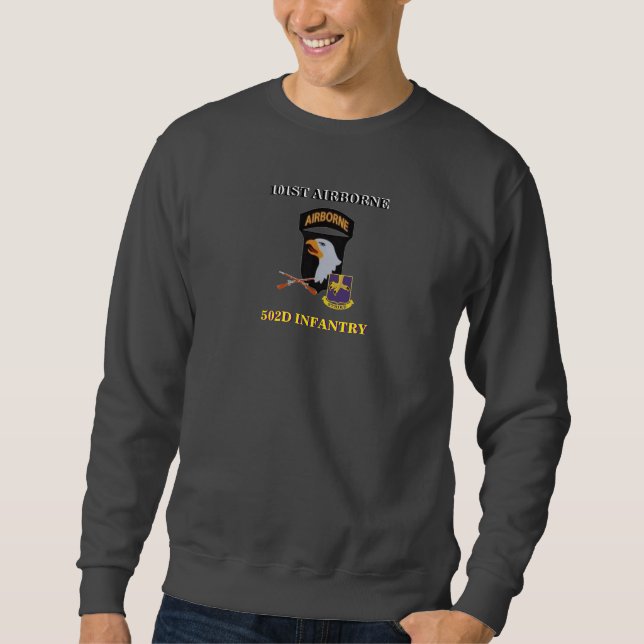 101ST IM FLUGZEUG SWEATSHIRT der INFANTERIE-502D (Vorderseite)
