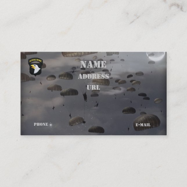 101st La Division Aéroportée contrôle le carte de (Devant)