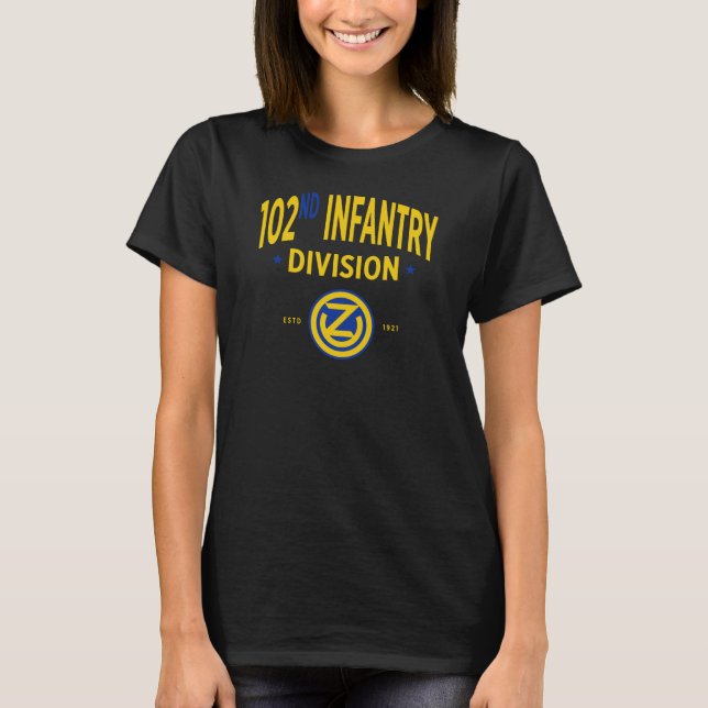 102. Abteilung Infanterie - Militärische Frauen in T-Shirt (Vorderseite)
