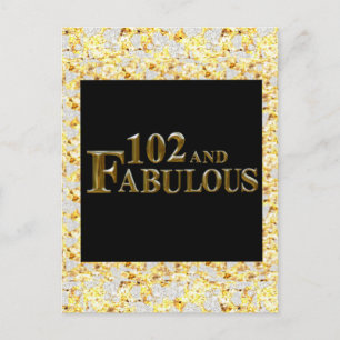 102. Geburtstag Postkarte