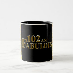 102. Geburtstag Zweifarbige Tasse