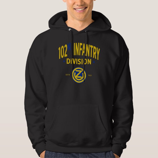 102. Infanterieabteilung - US-Militär Hoodie (Vorderseite)