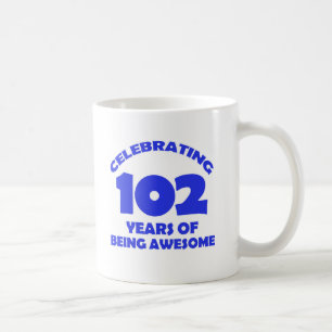 102 Jahre alte Geburtstagsentwürfe Kaffeetasse