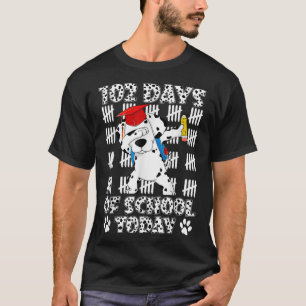 102 Schultage heute mit absteigendem Dalmatiner tu T-Shirt