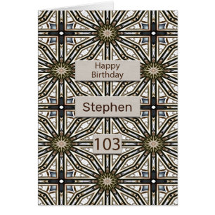 103e anniversaire Abstrait Mandala Design