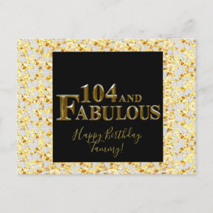 104 Geburtstag Postkarte