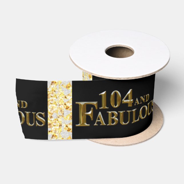 104 Geburtstag Satinband (Spule)