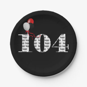 104. Geburtstagsballons Pappteller