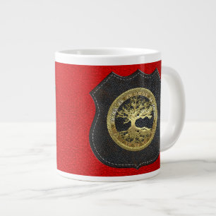 [104] Golden Celtic Tree of Life [3D] Jumbo-Tasse