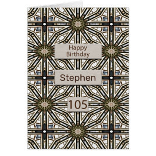 105e anniversaire Mandala Design Abstrait
