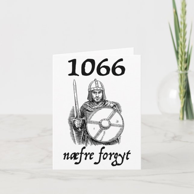 1066 Never Forget Naefre Forgyt Funny English Hist Karte (Vorderseite)