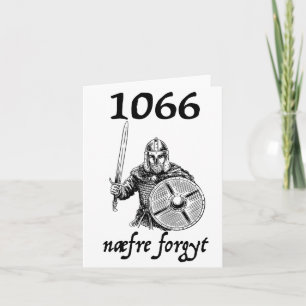1066 Nie Vergessen Naefre Forgyt Lustige Englische Karte