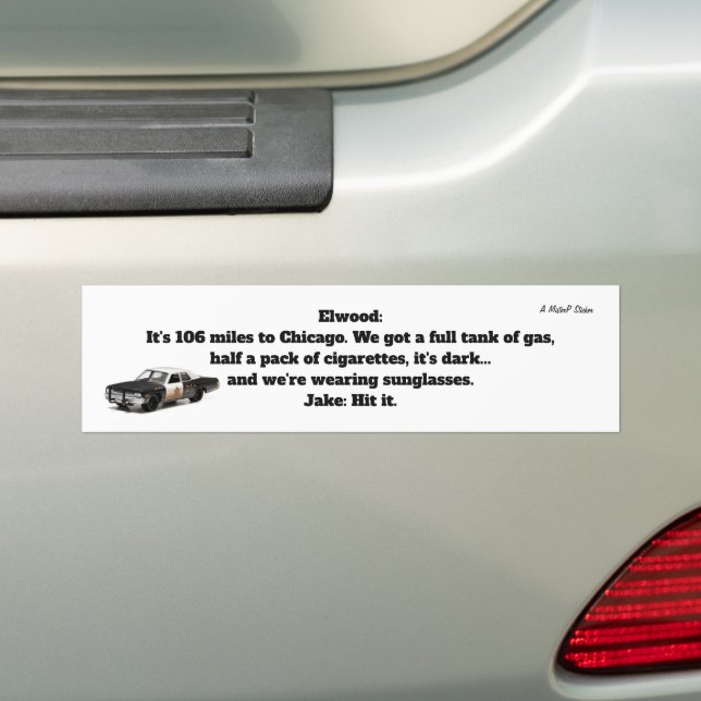 106 Miles À Chicago - Un Sticker MisterP (En voiture)