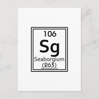 106 Seaborgium Postkarte