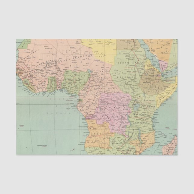 10708 Afrika Politik Seidenpapier (Vorderseite)
