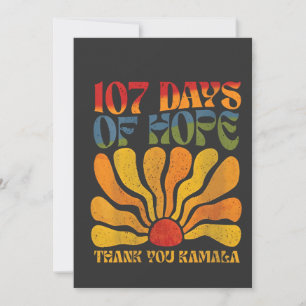 107 Tage der Hoffnung Vielen Dank Kamala Dankeskarte
