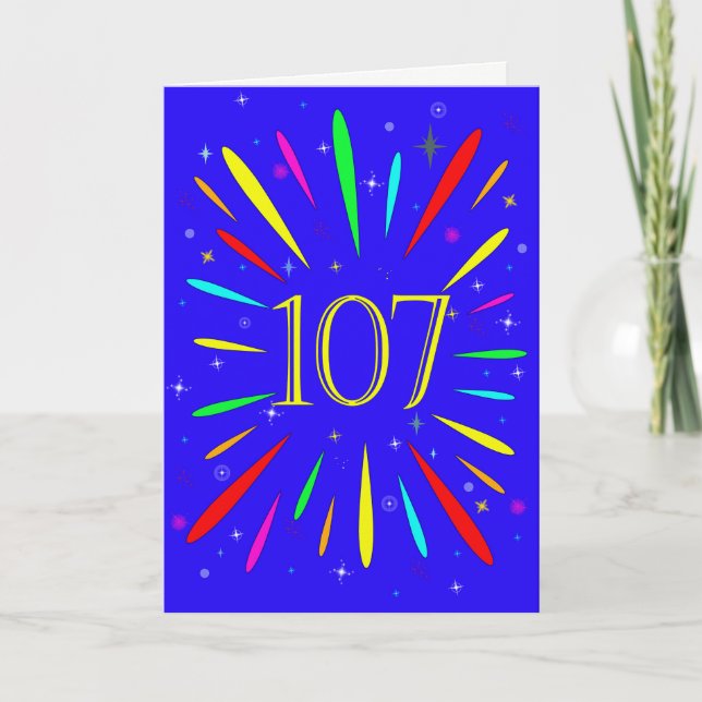 107e carte d'explosion anniversaire (Devant)