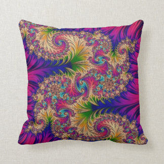 108-31 dragon de turquoise sur le coussin fuchsia