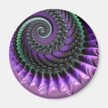 108-77 aimant en spirale métallique violet et vert