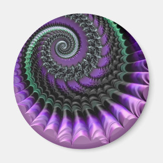 108-77 aimant en spirale métallique violet et vert