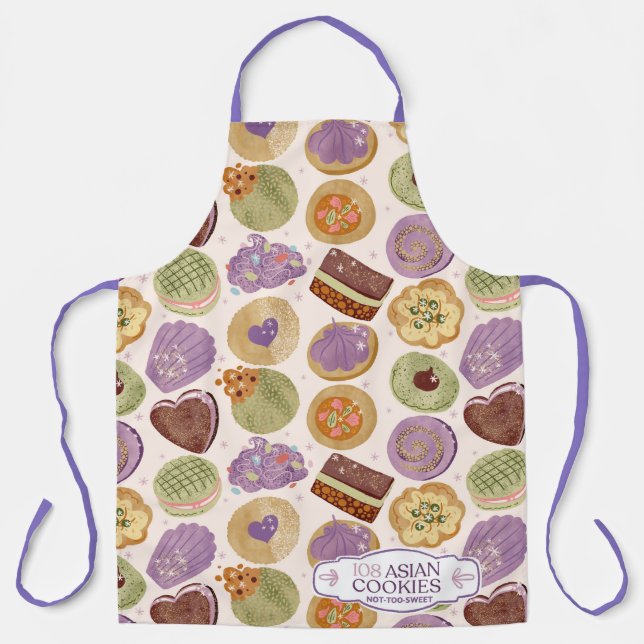 108 Asian Cookies Apron designed by Katherine Juli Schürze (Vorderseite)