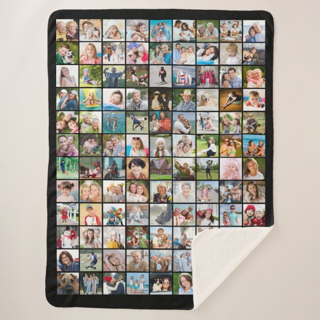 108 Foto Collage Square Pictures Sherpadecke (Vorderseite)