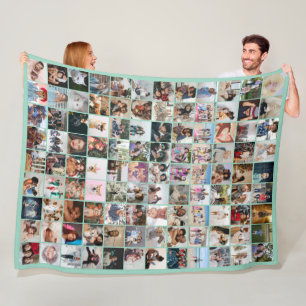 108 Fotocollage Eindeutig Personalisierte DIY-Best Fleecedecke