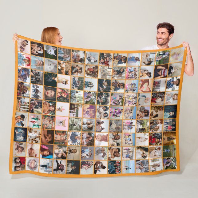 108 Fotocollage Einzigartig Personalisiert DIY Maß Fleecedecke (Beispiel)