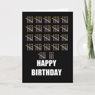 108. Geburtstag mit Kerzen Karte