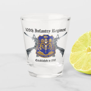 108. Infantry Regiment Shot Glass Schnapsglas