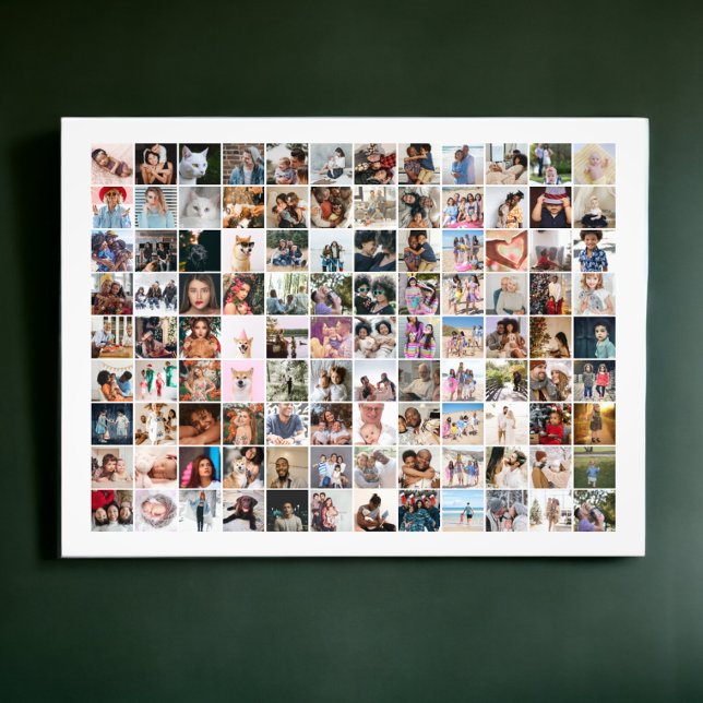108 Photo Collage  Unique Personalized DIY Custom Fotodruck (108 Photo Collage Unique Personalized DIY Custom poster print from Ricaso. Add your own photographs)