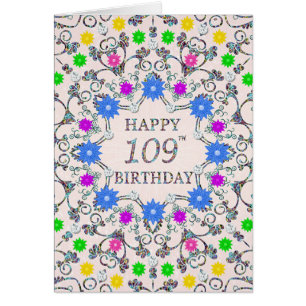 109. Geburtstag Abstrakte Blume