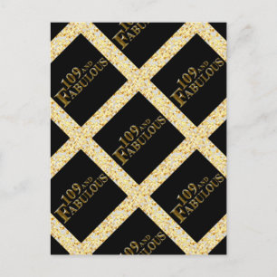 109 Geburtstag Postkarte